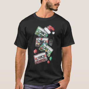 T-shirt Musique de Noël cassettes Rétro Noël Jolly Se