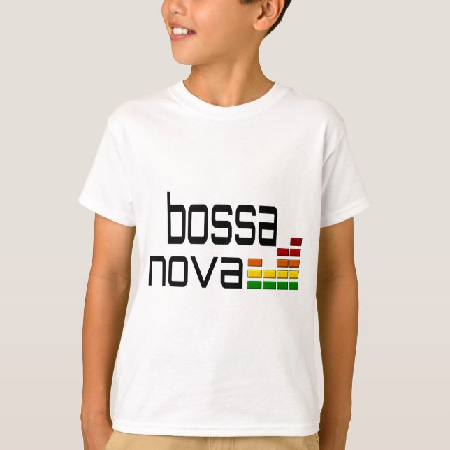 T-shirt Musique de nova de Bossa avec l'égaliseur stéréo (Devant)