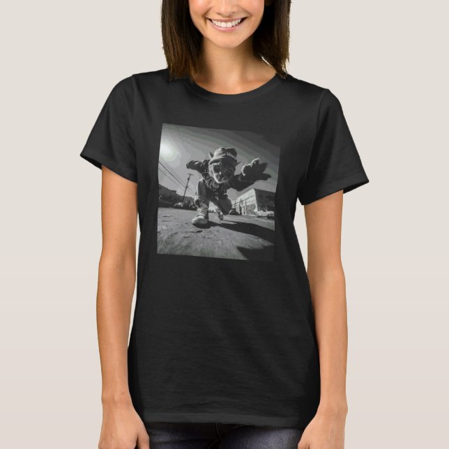 T-shirt Musique de piège de chat de rue (Devant)