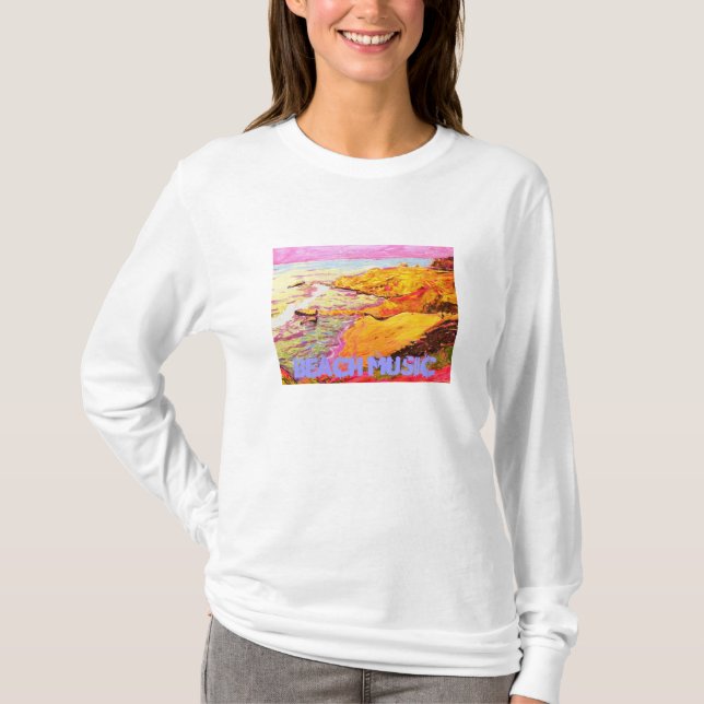 T-shirt musique de plage (Devant)