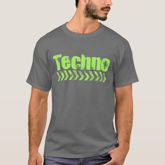 T-shirt Musique de techno (Devant)