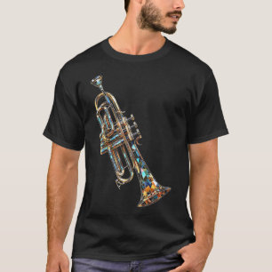 T-shirt Musique de trompette Instrument Motif Art Trompett