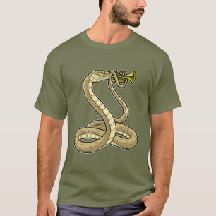T-shirt Musique de trompette musicale de serpent