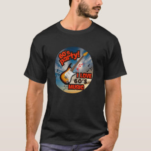 T-SHIRT MUSIQUE DES ANNÉES 60 J'AIME LES ANNÉES SOIXANTE