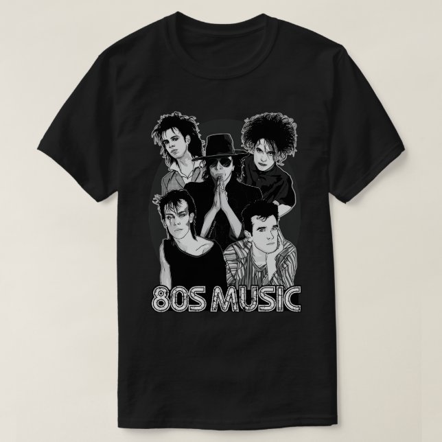 T-shirt Musique des années 80 (Design devant)