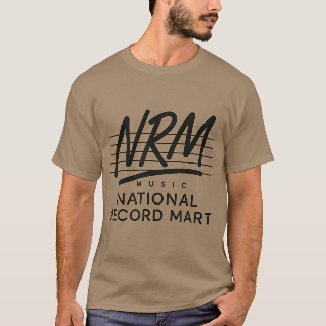T-shirt Musique des années 80 NRM NATIONAL RECORD MART (Devant)