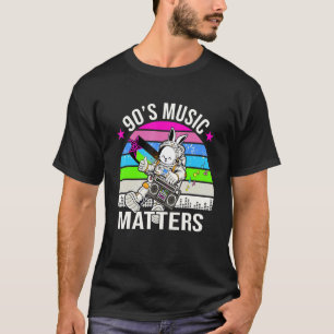 T-shirt Musique des années 90 Astronaut Vintage Bunny Retr