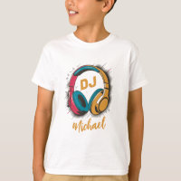 Musique DJ casque coloré Nom personnalisé