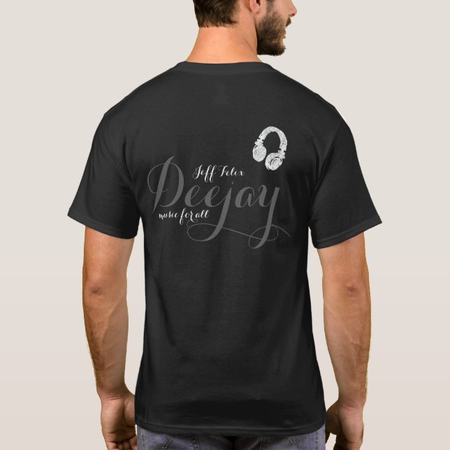 T-shirt musique DJ personnalisée pour tous (Dos)