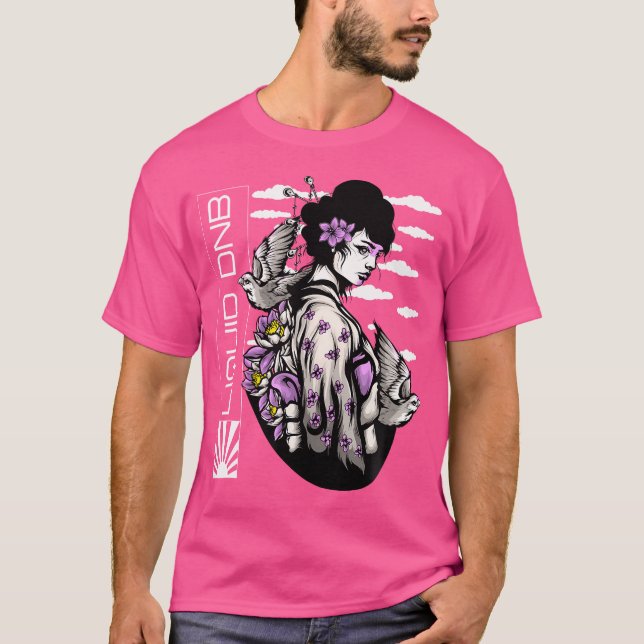 T-shirt Musique Dnb Liquide Jungle Edm Drum Et Basse (Devant)