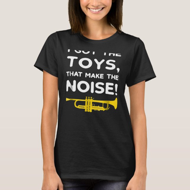 T-shirt Musique drôle de trompette (Devant)