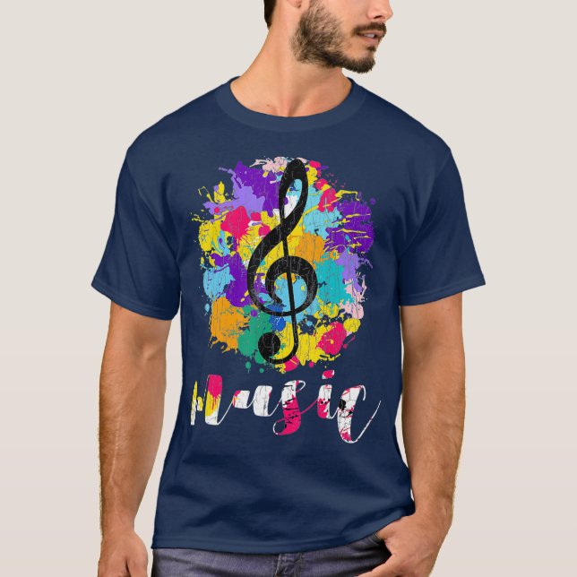 T-shirt Musique Drôle Graphique Pour Musicien (Devant)