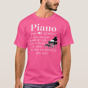 T-shirt Musique Drôle Piano Noun Définition Pour Orchestre