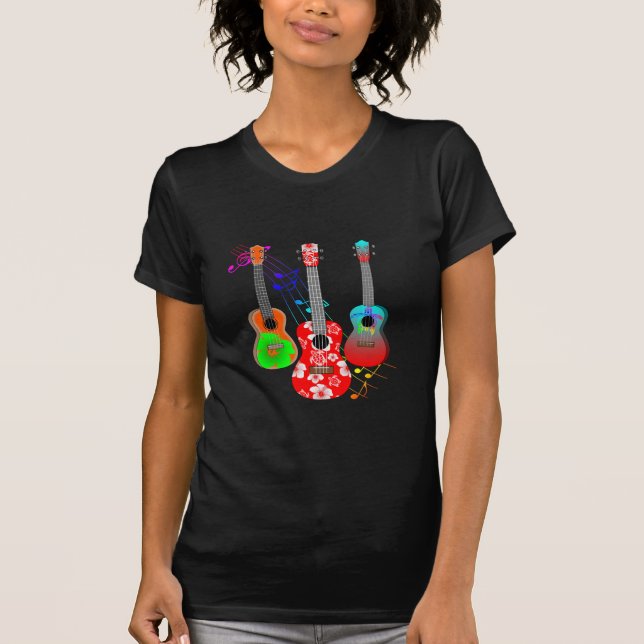 T-shirt Musique du Tropical Island Ukulele Player (Devant)