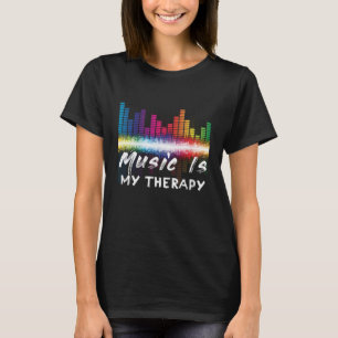 T-shirt Musique est mon égaliseur thérapeutique DJ Citatio