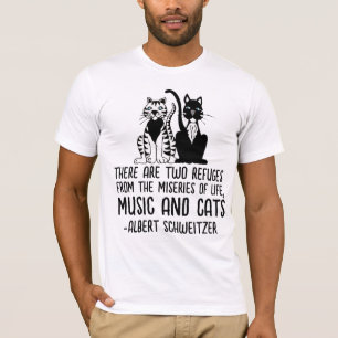 T-SHIRT MUSIQUE ET CHAUSSURES, ALBERT SCHWEITZER CAT