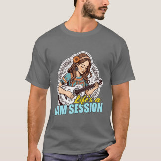 T-shirt Musique Folle Vive Une Session De Jam Amoureux Mus