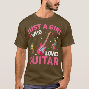 T-shirt Musique Guitare Aime Juste Une Fille Qui Aime La G