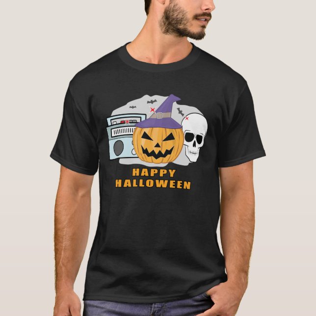 T-shirt Musique Halloween  (Devant)