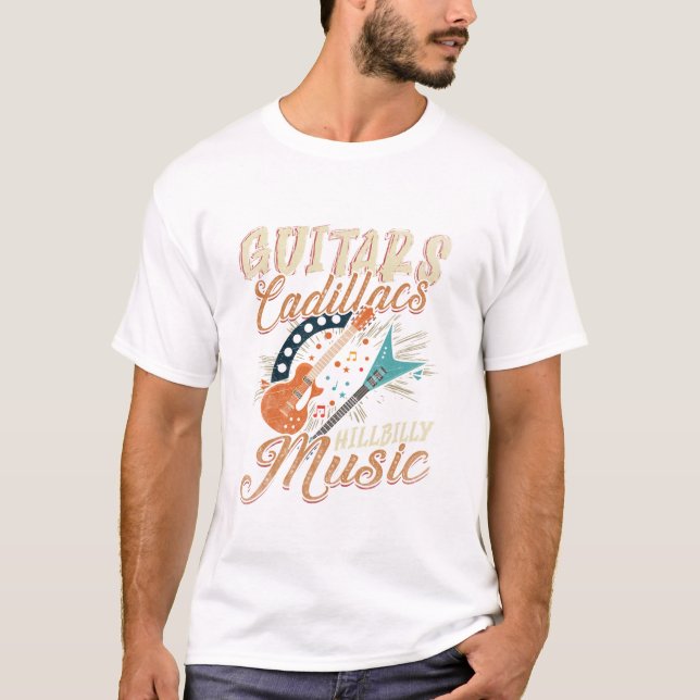 T-shirt Musique hillbilly de Cadillacs (Devant)