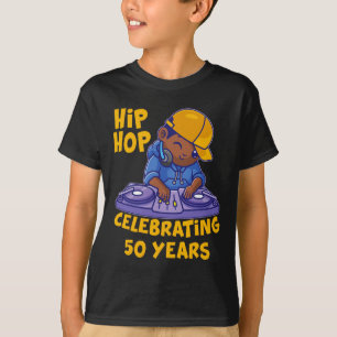 T-shirt Musique Hip hop 50e Anniversaire Histoire noire Dj