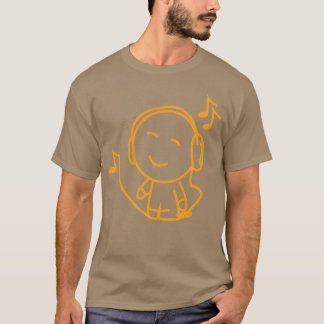 T-shirt musique hippie ami