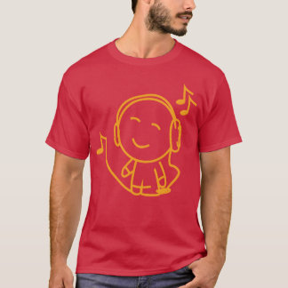 T-shirt musique hippie ami