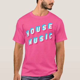 T-shirt Musique House Disco Danse Dj Edm Rave Glitch Optiq
