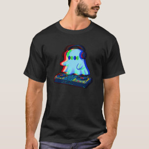 T-shirt Musique House Fantôme Rave DJ Célébration Hallowee
