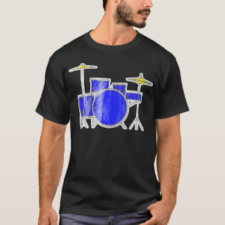 T-shirt Musique Instrument de musique Drumstick Drums drôl