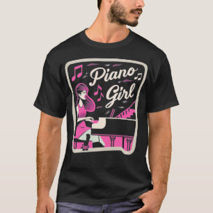 T-shirt Musique Instrument Musicien Rétro Clavier Piano Gi