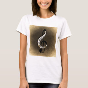 T-shirt Musique  Instruments  notes danser airs radio touc
