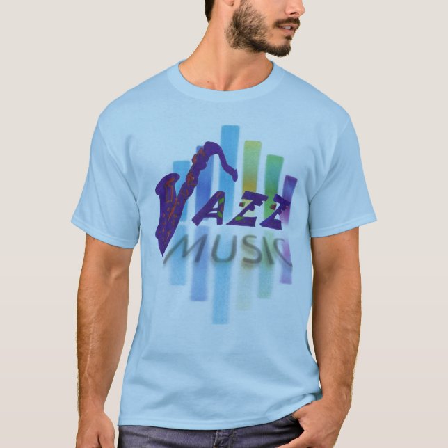T-shirt musique jazz (Devant)