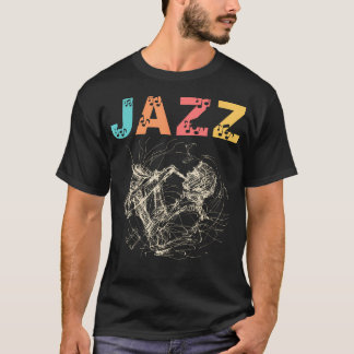 T-shirt Musique Jazz Saxophone Concert Trompette Piano Orc