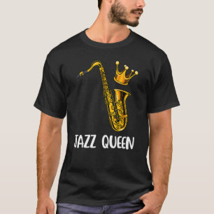T-shirt Musique Jazz Saxophone Femmes Filles de Saxophone