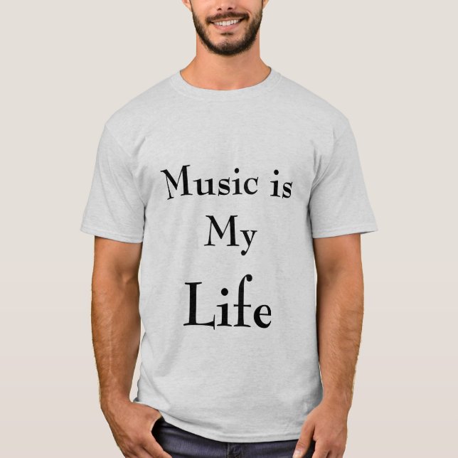 T-shirt musique, la vie (Devant)