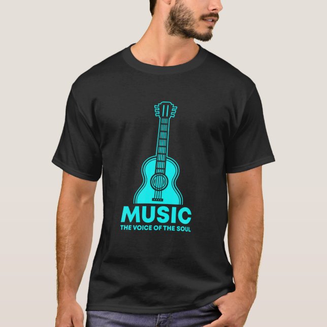 T-shirt Musique La Voix De L'Âme Guitare (Devant)
