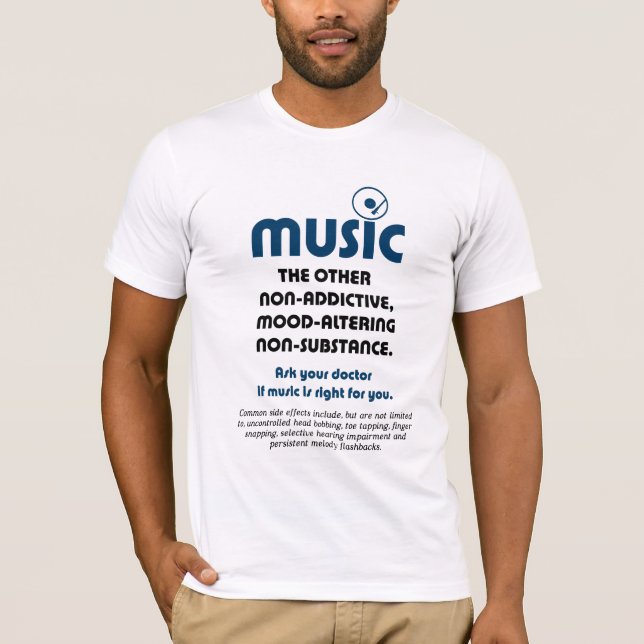 T-shirt Musique : L'autre ne créant pas de dépendance, (Devant)