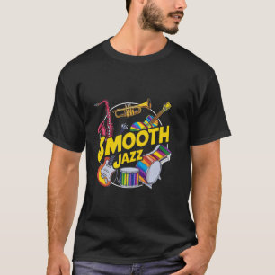 T-shirt Musique lisse Instruments Jazz Musique Fun Concert