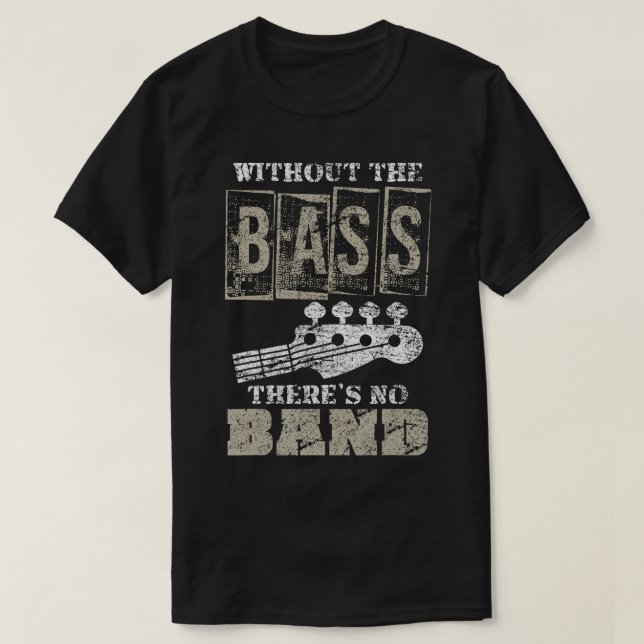 T-shirt Musique Lover Idée Cadeau Basse Lecteur Basse Guit (Design devant)