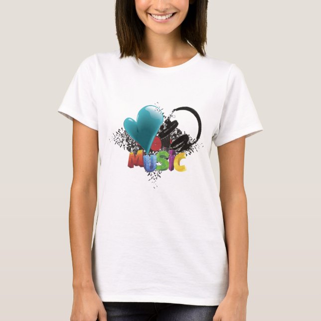 T-shirt musique luv (Devant)