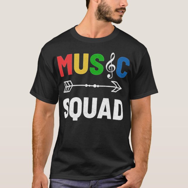 T-shirt Musique meilleur ami équipe s armée meilleur ami s (Devant)