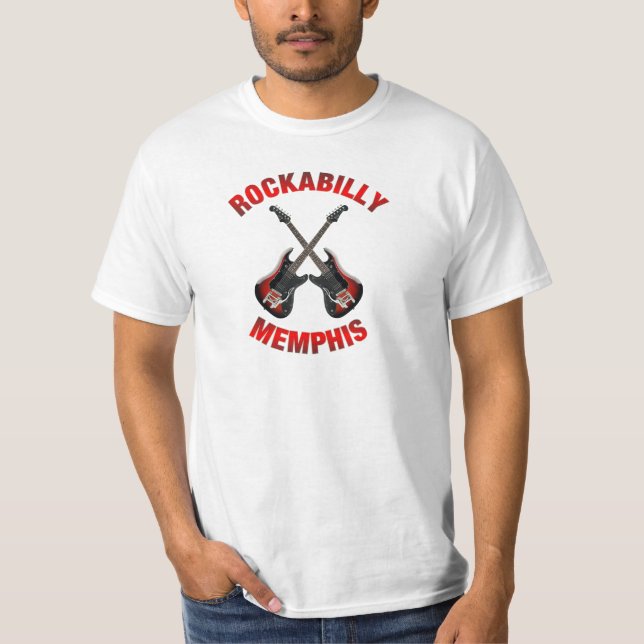 T-shirt Musique Memphis de rockabilly (Devant)