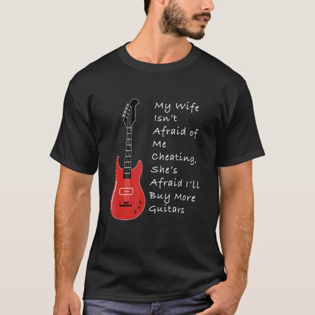 T-shirt Musique Mens Guitar Husband (Devant)