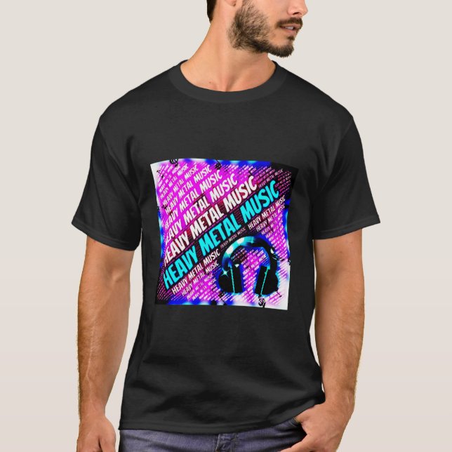 T-shirt Musique métallique lourde (Devant)