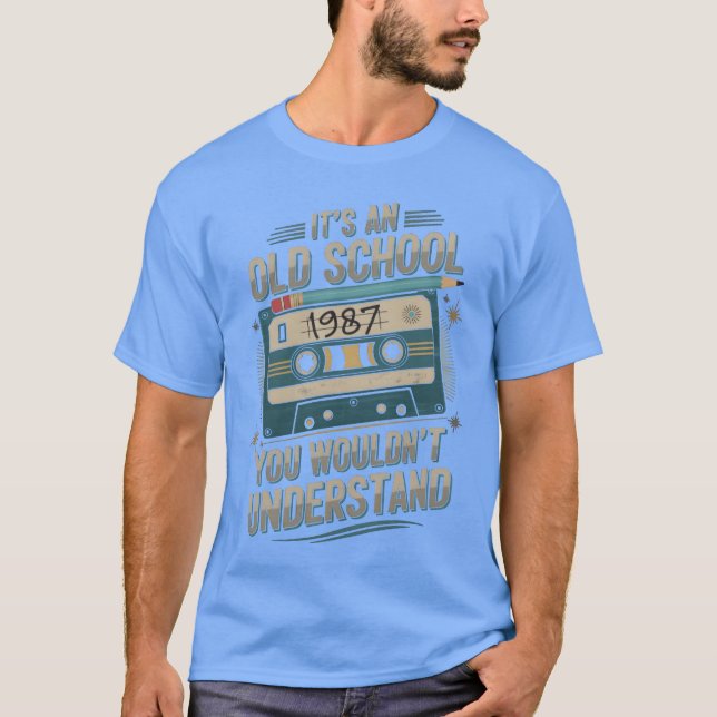 T-shirt Musique Mitapes 1987 drôle (Devant)