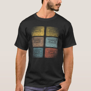 T-shirt Musique musicienne des années 80 Cassette Musique