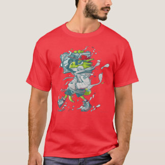 T-shirt musique musicienne dinosaure vintage
