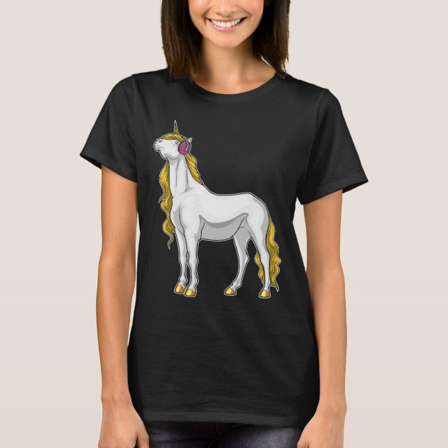 T-shirt Musique musicienne Unicorne (Devant)