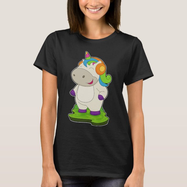 T-shirt Musique musicienne Unicorne (Devant)